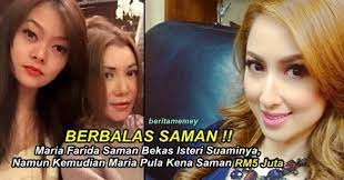 Nor shafliza mohd yusoff added 14 new photos to the album prelove like new (alif muhammad enterprise) — feeling in love. Maria Farida Saman Bekas Isteri Suaminya Namun Kemudian Maria Pula Kena Saman Rm5 Juta Berita Memey