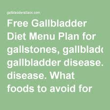 Free Gallbladder Diet Menu Plan For Gallstones Gallbladder Disease What Foods To Avoid For Gall Gallbladder Diet Menu Diet Plan Menu Gallbladder Removal Diet
