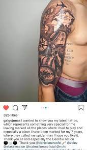 Horse punching, big bellied (obligatory nufc tattoo across the middle), never ending demands of success with unreasonable expectation levels. Jonas Gutierrez New Tattoo How Newcastle United Fc Fans Facebook