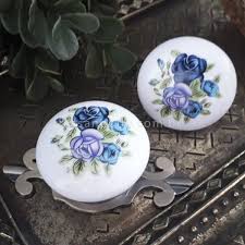 Puxador Porcelana Redondo Estampa 38mm B55 Puxadores De Porcelana Puxadores Porcelana