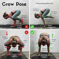 Crow Pose When Done Correctly Is An Excellent Posture For Building The Wrists Elbows Shoulders Core And For Re Yoga Trainer Bikram Yoga Easy Yoga Workouts
