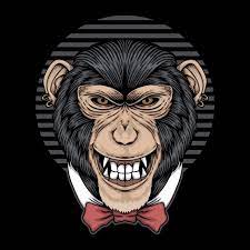 Chimpanzee Tie Bow Vector Illustration Animal Ape Art Png And Vector With Transparent Background For Free Download Tulpen