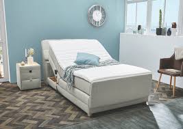 Wir empfehlen ihnen das boxspringbett mit motor, wenn: Boxspringbett 120x200 Elektrisch Verstellbar Mona Von Jockenhofer Hellgrau
