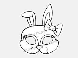 You might also be interested in coloring pages from easter, masks categories and animal masks, easter bunny, easter masks tags. Rabbit Bunny Mask Paper Coloring Craft Printable By Happy Paper Time