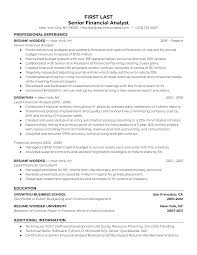 Financial analysts are experts at analyzing, evaluating, and ultimately improving a company's financial prospects. Senior Financial Analyst Resume Example For 2021 Resume Worded