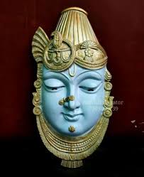 Blue And Golden 5ft Shree Nath Ji FRP Statue, For Interior Decor at ₹  18000/piece in New Delhi