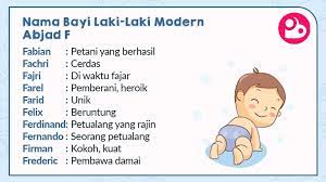 Nama bayi laki laki kristen awalan c ini memiliki arti. 500 Nama Bayi Laki Laki Modern Ruangbunda