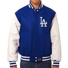 Los Angeles Dodgers Wool And Leather Jacket By Jh Design Varsity Jacket New York Mets Dodgers Jacket