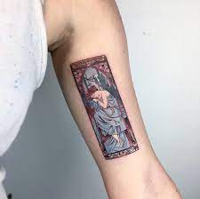 Gold ss claw set solitaire navel bar. 106 Classical Art Inspired Tattoos You Never Knew You Needed Until Now Bored Panda
