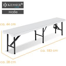 Wenn die sitzbank garten holz als material hat, sollte sie normalerweise noch mit einer lasur versehen werden. Kesser 2x Bierbank Faltbank Klappbar I Kunststoff I Tragegriff Leicht I 183x28x44cm Klappbank Camping Garten Party Bank Campingbank Bierzeltbank Gartenbank Sitzbank 2er Set Eshopping Einfach Besser Einkaufen