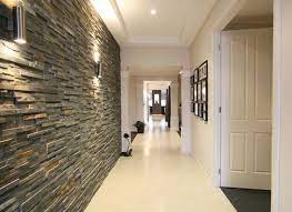 Shop furniture, home décor, cookware & more! Feature Wall Done With Cladding In The Passage Stone Cladding Hallway Walls Stone Feature Wall