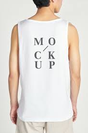 Download Premium Illustration Of Man In A White Tank Top Mockup 2578438 In 2020 Clothing Mockup White Tank Top White Tank