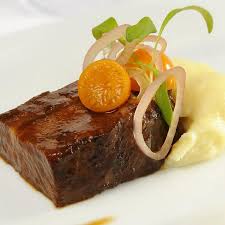 Paleron De Bœuf Braise Aligot De Panais Et Au Fromage La Belle Mere Cerises De Terre Et Jus De Veau Recipe Food And Drink Winter Food Food