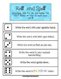 Roll And Spell Activity Spelling Word Activities Teaching Spelling Spelling Word Practice