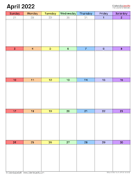 April 2022 Calendar Templates For Word Excel And Pdf