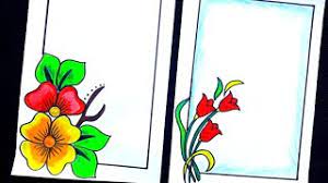 Tulip this project was very special for me because it involved so many people dear to my heart. Flower Designs Beautiful Flower Border Designs On Paper Project File Decoration Two Border Designs Youtube