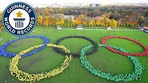 Based on a design first created by pierre de coubertin, the olympic rings remain a global representation of the olympic movement and its activity. Largest Human Image Of The Olympic Rings Guinness World Records Youtube