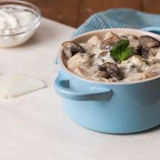Champignons Cremeux Au Fromage Blanc Persil Et Curry Recette Paupiette De Veau Poulet Au Vin Blanc Fromage Blanc