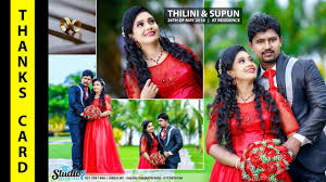 Wedding thank you card wording. How To Make A Wedding Thanks You Card In Sinhala Photoshop Tutorial Youtube
