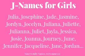 J Names For Baby Girls J Baby Girl Names Girl Names Trendy Baby Boy Names