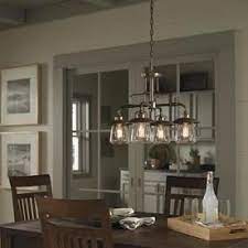 Pendant lighting is ideal for your breakfast nook, kitchen island or over the sink. Allen Roth Bristow 4 Light Mission Bronze Traditional Chandelier Lowes Com Chandelier Lighting Glass Light Fixture Traditional Chandelier