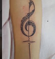 Lovely music note and heart sign tattoo on ankle. 50 Cool Music Tattoos For Men 2021 Music Notes Ideas