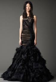 Pin By Fabulous Frocks Bridal On Black Out Wedding Dresses Vera Wang Black Wedding Dresses Lace Mermaid Wedding Dress