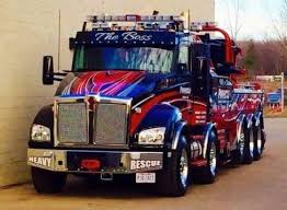 Towtruck Tow Truck Lights Heavy Truck Kenworth Trucks Trucks