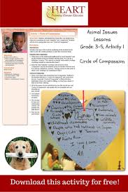 Students Will Identify That Which They Care Deeply About While Also Examining The Terms Empathy And Compassion St Humane Education Heart Lesson Education