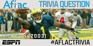 If you think you're up to the task, then try out these football trivia questions for yourself. Espn College Football On Twitter Aflacduck Trivia Answer Michigan Was Last Big Ten Team To Win 3 Games Vs Top 10 Teams Prior To Conference Championship Game Aflactrivia Https T Co Epeb8vi2be