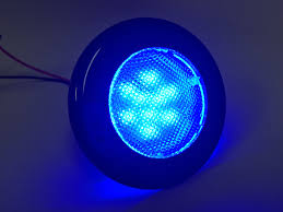 Marine Boat Rv Flush Mount Led Blue Round Courtesy Light Ip67 Waterproof Marine And Rv Lighting Accessories Pactrade Marinetagline