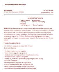 construction project manager resume sample
