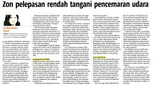Juara dalam senarai negara dengan pencemaran udara tertinggi di dunia! Uniputramalaysia Auf Twitter Zon Pelepasan Rendah Tangani Pencemaran Udara Berita Harian 25 Jun 2019 Upmclipping Putraclipping