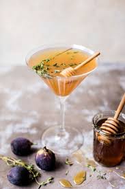 Fig Martini Recipe With Honey Thyme Too Crate And Barrel Martini Recipes Delicious Cocktails Drinks