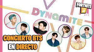 Actualizamos juegos a diario con novedades sorprendentes con. Fortnite Concierto De Bts En Directo Dynamite Con Coreografia Meristation