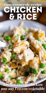 Easy Chicken And Rice Casserole Crazy For Crust Recipe Easy Chicken And Rice Leftovers Recipes Favorite Casserole Recipes