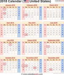 2018 Calendar Holiday Calendar Holiday Calendar Printable Calendar Printables