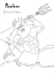 Poseidon By Lilatelrunya Coloring Page Greek God Mythology Unit Study Poseidon Drawing Greek Mythology Gods Greek And Roman Mythology
