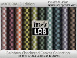 Canvas textures for one are extremely popular amongst photographers and designers. Second Life Marketplace Materials Edition Fabric Lab Me Rainbow Checkered Canvas Texture Collection Includes Normals And Specular Maps