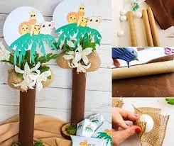 This lion king themed birthday party definitely doesn't disappoint and will have your guests raving about the. Diy Jungle Baby Shower Centerpieces 3 Boys And A Dog