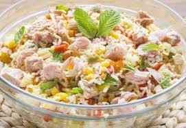 Salade De Riz Au Thon Et Aux œufs Durs Ww Plat Et Recette Salade De Riz Thon Riz Thon Salade De Riz
