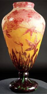 Le Verre Francais Vase Phlox France 1925 One Of The Rarest Vases To Find Almost Impossible Only One Known Up Till No Glass Art Antique Vase Vintage Objects