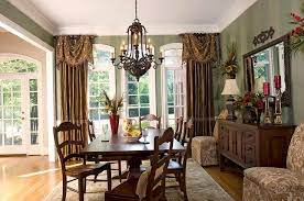 Subrtex printed curtains room darkening for bedroom living room kids room dining room valance colorful window drapes 2 panel set (52'' x 84'' , brown) 4.6 out of 5 stars 1,401 $45.99 $ 45. Formal Dining Room Curtain Ideas Dining Room Window Treatments Curtains Living Room Dining Room Curtains