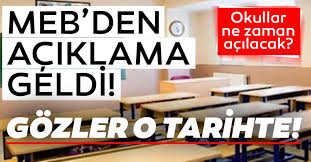 İlkokul 1, 2, 3 ve 4. Meb Den Son Dakika Okullar Ne Zaman Acilacak Duyurusu 8 9 10 11 Ve 12 Siniflar Ortaokullar Ve Liseler Icin Okul Ne Zaman Acilacak Egitim Haberleri