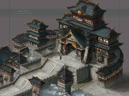Practice Of Wind China Building Yue Chen On Artstation At Https Www Artstation Com Artwork Xx0yy Chinese Buildings Asian Architecture Fantasy Concept Art