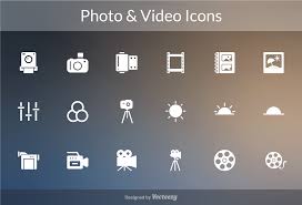 Free Photo And Video Icons For Your Photography Business Filtergrade Graphic Design Freebies Photography Business Photo And Video
