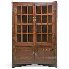 Extremely rare l&jg stickley corner cabinet. Gustav Stickley Rare Corner Cabinet Sold At Auction On 13th April Bidsquare