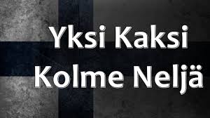 In finnish text, hyphens are not written. Finnish Folk Song Yksi Kaksi Kolme Nelja Youtube