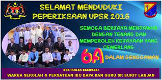 Kepada semua calon spm cikgu doakan semuga beroleh kejayaan cemerlang. Banner Upsr Skbl 2016