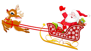 Santa and Reindeer with Sled PNG Clipart | Gallery Yopriceville -  High-Quality Images and Transparent PNG Free Clipart